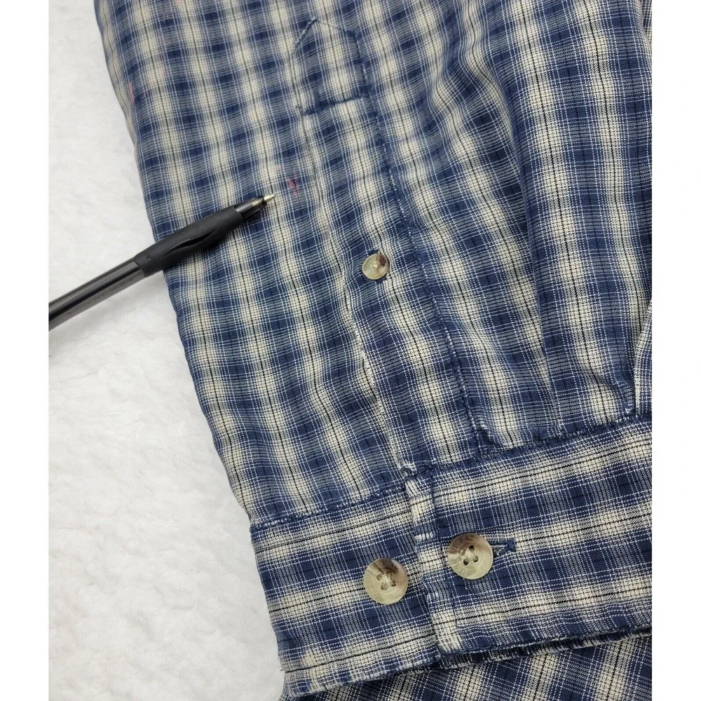 The‎ North Face Button Up Hiking Shirt Mens XXL 2XL Worn Distressed Stained